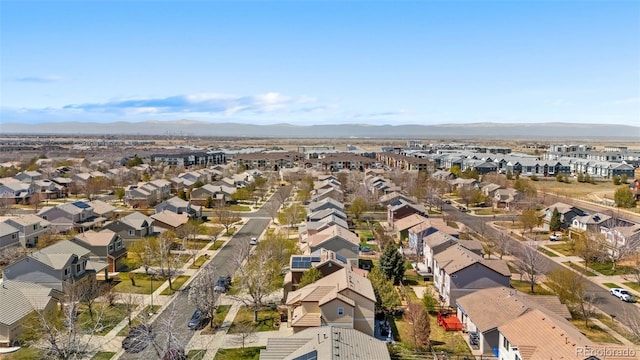 19707 E 59th Pl, Aurora, CO 80019 - birds eye view of property featuring a residential view and a mountain view