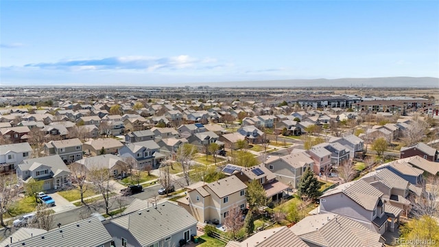 19707 E 59th Pl, Aurora, CO 80019 - birds eye view of property featuring a residential view and a mountain view