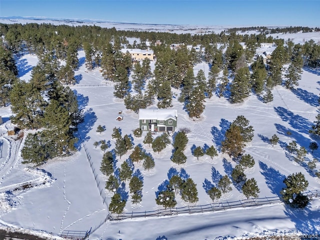 27627 E Broadview Dr, Kiowa, CO 80117 - view of snowy aerial view