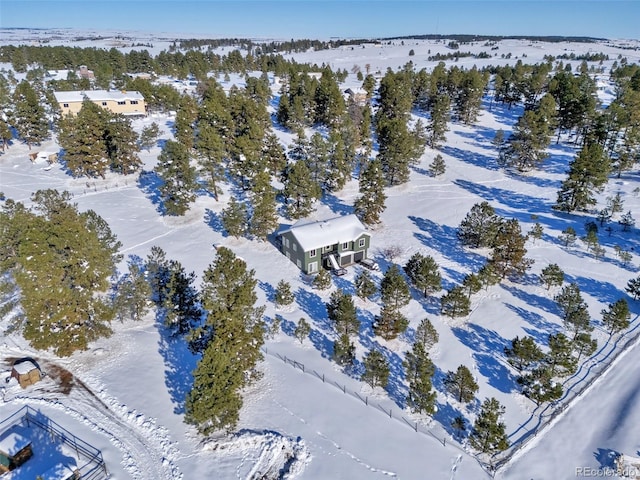 27627 E Broadview Dr, Kiowa, CO 80117 - view of snowy aerial view
