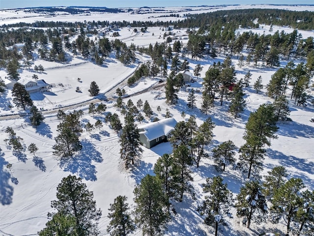 27627 E Broadview Dr, Kiowa, CO 80117 - view of snowy aerial view