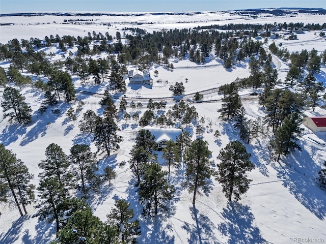 27627 E Broadview Dr, Kiowa, CO 80117 - view of snowy aerial view