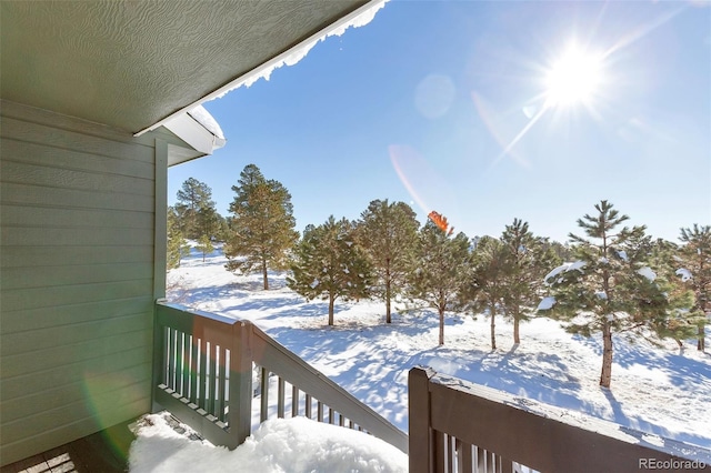 27627 E Broadview Dr, Kiowa, CO 80117 - view of snow covered back of property