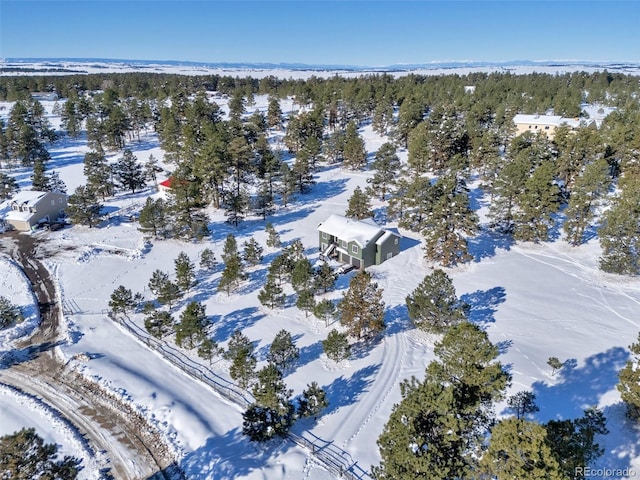 27627 E Broadview Dr, Kiowa, CO 80117 - view of snowy aerial view