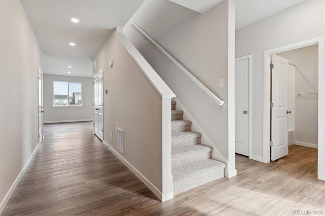 interior space with wood-type flooring