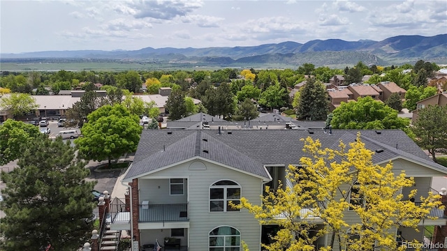 1670 S Deframe St Unit C2, Lakewood, CO 80228 - aerial perspective of suburban area featuring a mountain backdrop