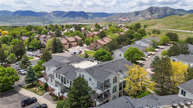 1670 S Deframe St Unit C2, Lakewood, CO 80228 - aerial view of residential area with a mountain backdrop