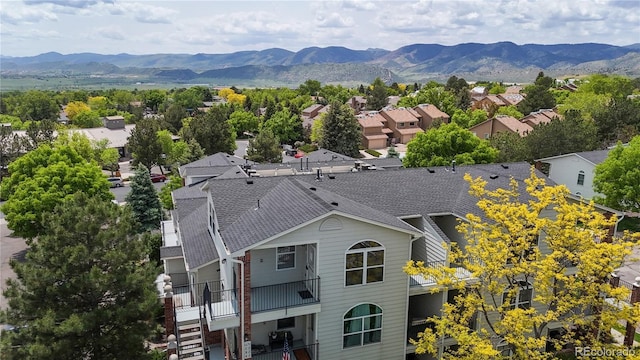 1670 S Deframe St Unit C2, Lakewood, CO 80228 - aerial perspective of suburban area with mountains