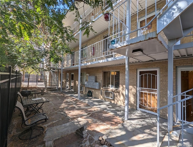 view of patio / terrace with fence
