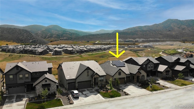 3147 S Quaker St, Morrison, CO 80465 - aerial view of residential area with mountains