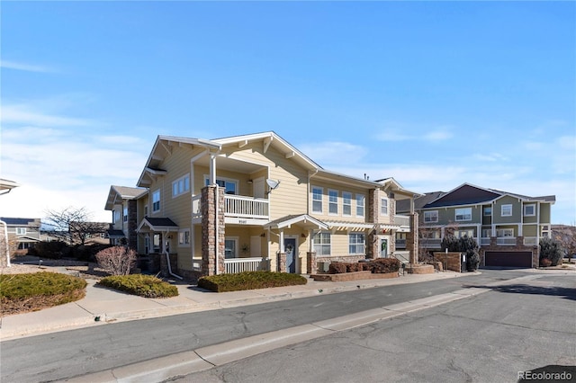 view of property featuring a balcony