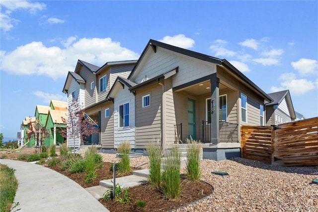6129 Zebulon Pl, Timnath, CO 80547 - view of front of house featuring covered porch