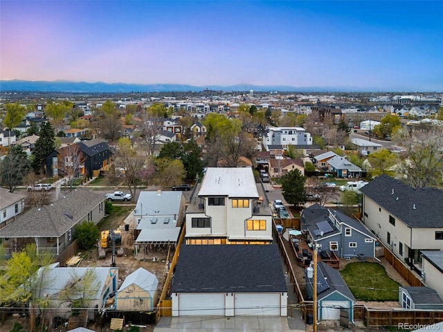 2926 S Cherokee St, Englewood, CO 80110 - aerial view at dusk of a residential view