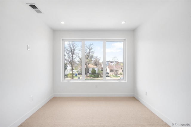 2926 S Cherokee St, Englewood, CO 80110 - spare room with light colored carpet and recessed lighting