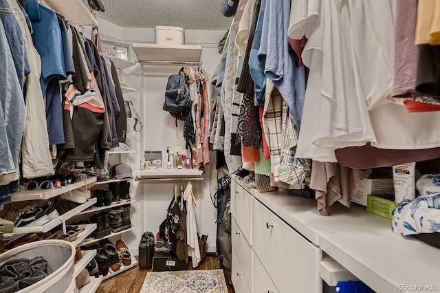 1100 E Harvey St, Castle Rock, CO 80108 - spacious closet with wood finished floors