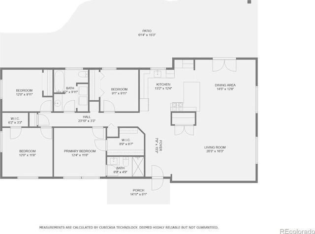 1100 E Harvey St, Castle Rock, CO 80108 - view of property floor plan