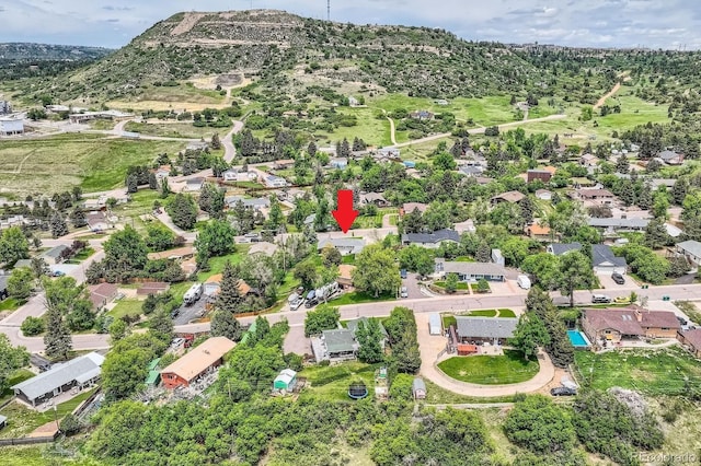 1100 E Harvey St, Castle Rock, CO 80108 - aerial overview of property's location