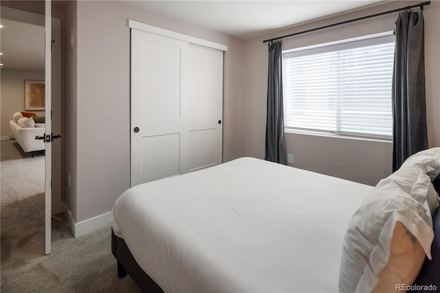 4184 Kalamath St, Denver, CO 80211 - bedroom featuring carpet, baseboards, a closet, and recessed lighting