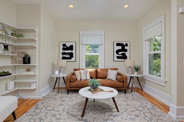2527 W Dunkeld Pl, Denver, CO 80211 - living room with wood finished floors and recessed lighting