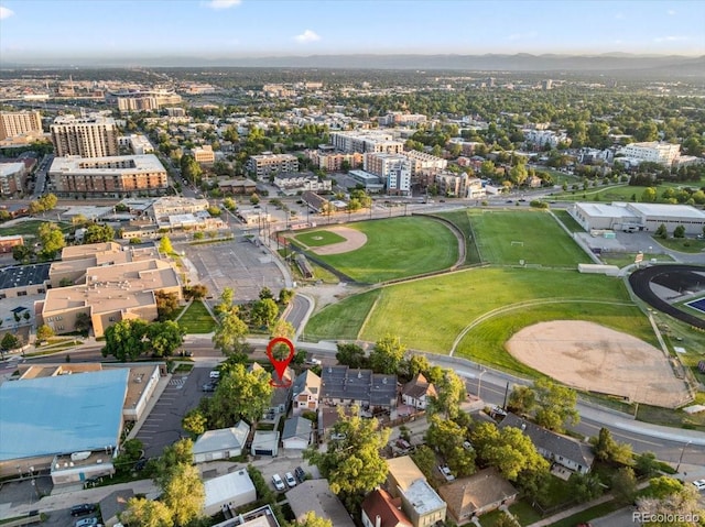 2527 W Dunkeld Pl, Denver, CO 80211 - view of property location featuring mountains and nearby urban area