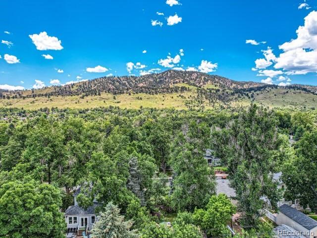 3135 11th St, Boulder, CO 80304 - view of mountain background with a heavily wooded area