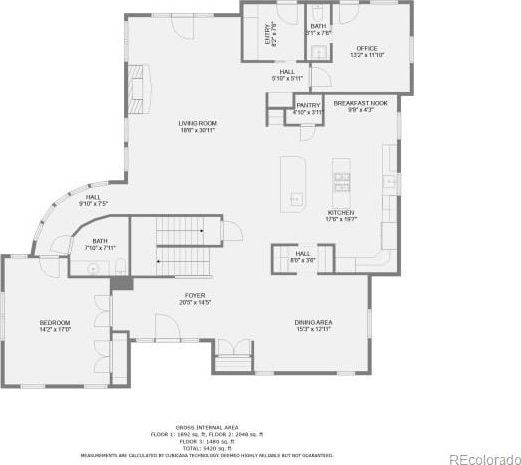 3135 11th St, Boulder, CO 80304 - home floor plan