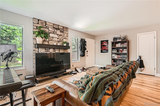 6213 Willow Ln, Boulder, CO 80301 - living area with wood finished floors and baseboards
