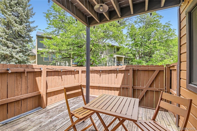 6213 Willow Ln, Boulder, CO 80301 - deck with a fenced backyard