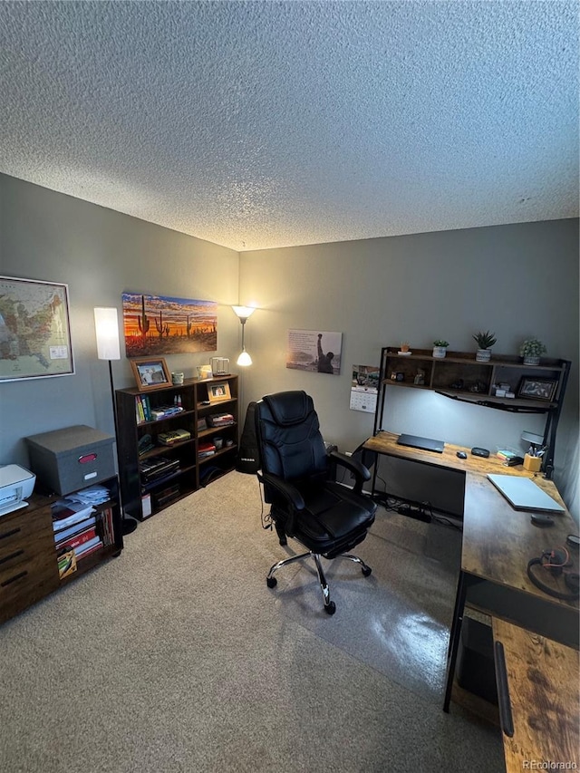 7020 W Portland Ave, Littleton, CO 80128 - office with a textured ceiling and carpet floors