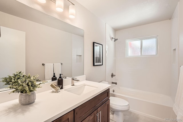 14505 W 52nd Ave, Arvada, CO 80002 - full bath with toilet, tub / shower combination, vanity, and tile patterned floors