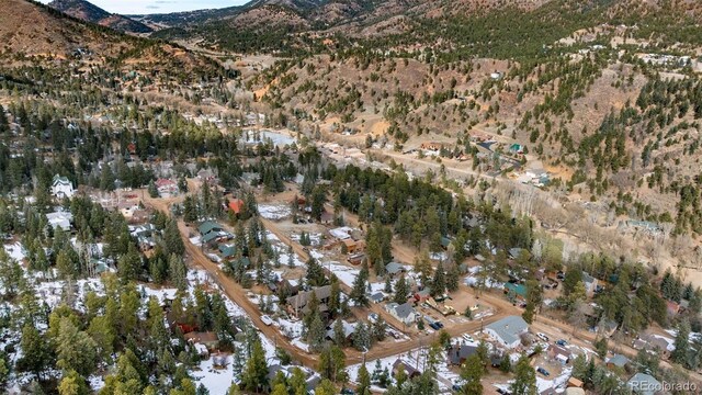 bird's eye view featuring a mountain view