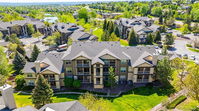 aerial view of residential area
