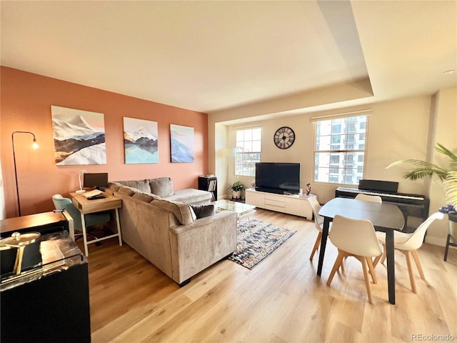 300 W 11th Ave Unit 10D, Denver, CO 80204 - living area with light wood-style floors