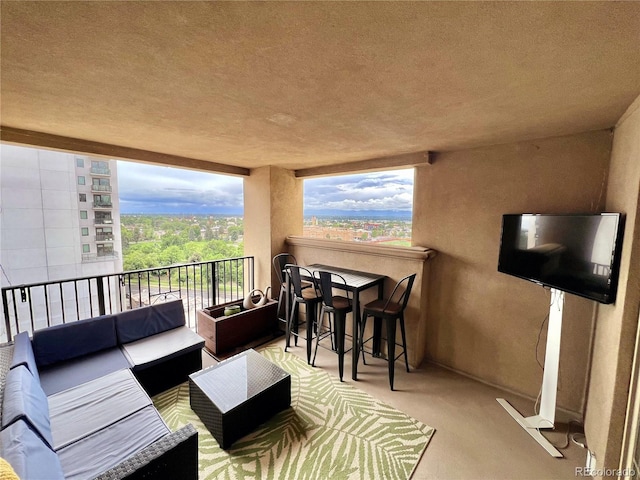 300 W 11th Ave Unit 10D, Denver, CO 80204 - balcony with an outdoor hangout area