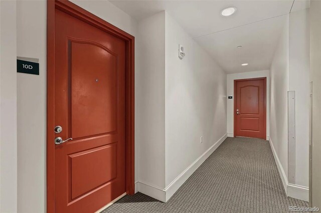 300 W 11th Ave Unit 10D, Denver, CO 80204 - hallway with carpet and recessed lighting