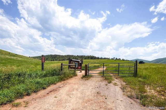 gate with a view of countryside