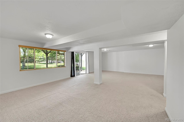 10369 E Red Mtn, Littleton, CO 80127 - below grade area with light carpet and baseboards