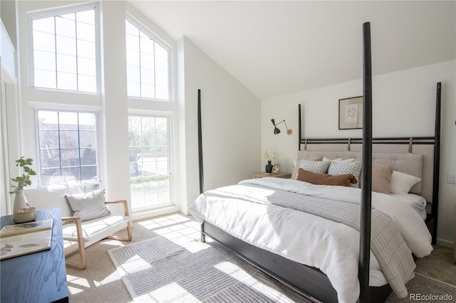 7600 S Ulster Ct, Centennial, CO 80112 - carpeted bedroom with high vaulted ceiling