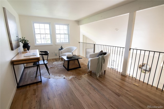 7600 S Ulster Ct, Centennial, CO 80112 - living area with wood finished floors and baseboards