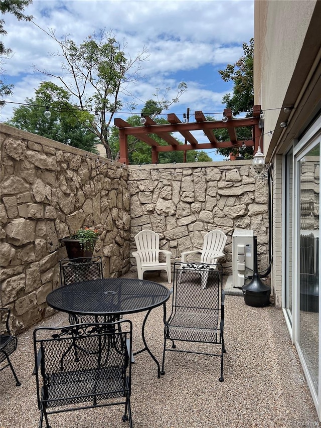view of patio / terrace featuring outdoor dining space