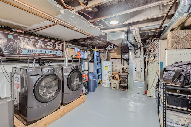 3259 Lowell Blvd, Denver, CO 80211 - unfinished below grade area with gas water heater and washing machine and dryer