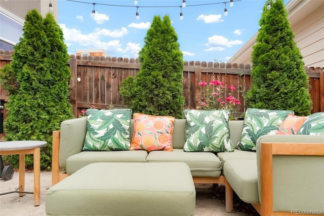 4414 Wolff St, Denver, CO 80212 - view of patio featuring an outdoor living space