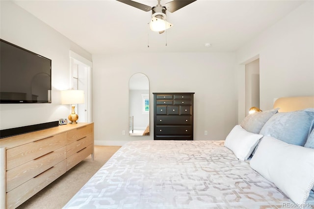 4414 Wolff St, Denver, CO 80212 - bedroom featuring light carpet and ceiling fan