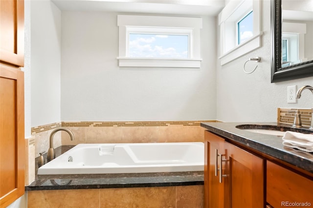 4414 Wolff St, Denver, CO 80212 - bathroom featuring vanity and a garden tub