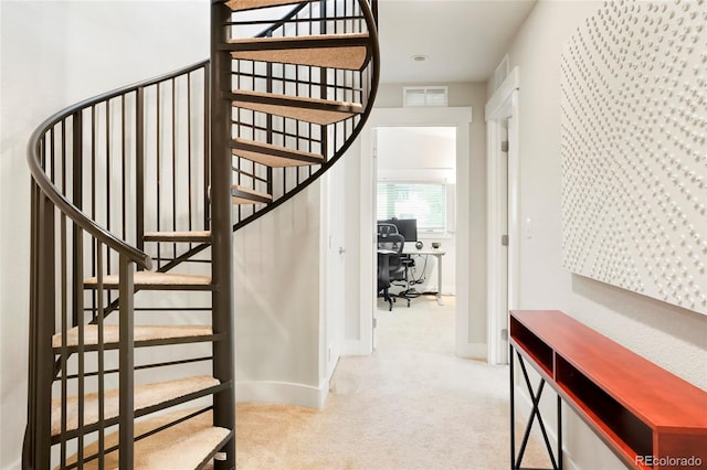 4414 Wolff St, Denver, CO 80212 - staircase featuring carpet and baseboards