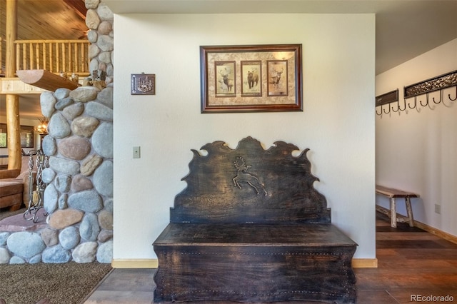 interior details featuring hardwood / wood-style flooring