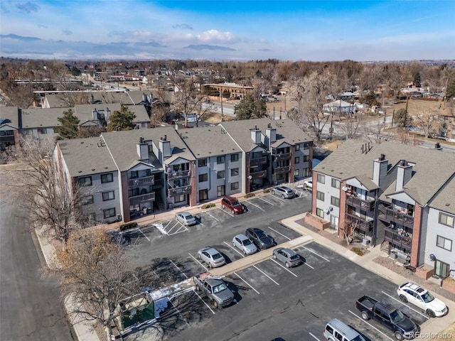 bird's eye view featuring a residential view