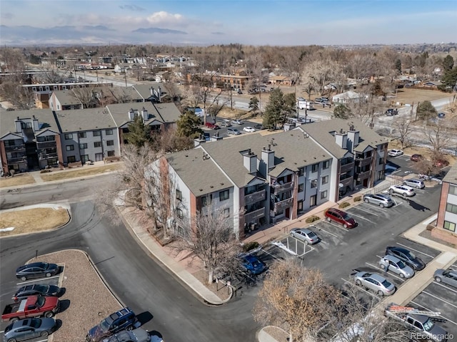 drone / aerial view featuring a residential view
