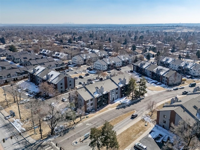 aerial view featuring a residential view
