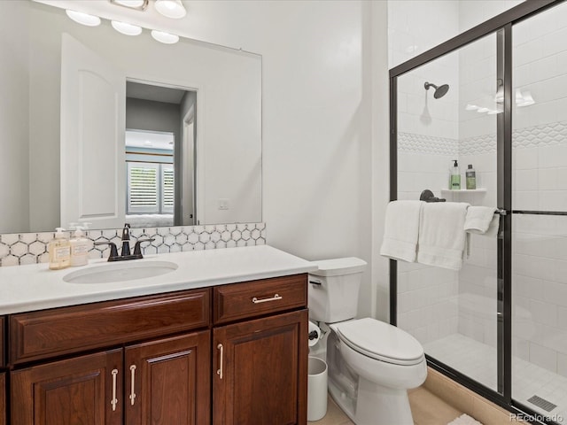 10553 Fairhurst Way, Highlands Ranch, CO 80126 - full bath with a shower stall, toilet, and vanity